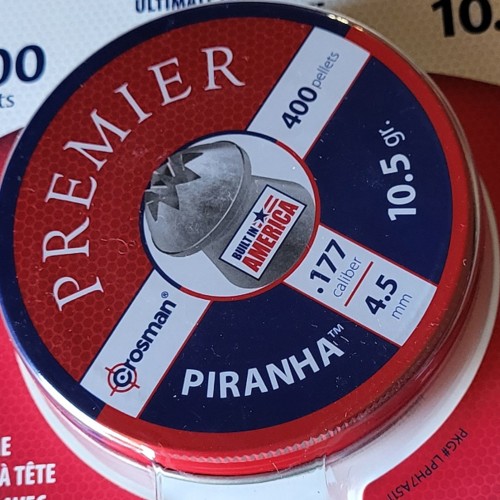 Preview: Crosman Piranha Diabolo 400 Stk. Kaliber 4,5 mm Zackenkopf